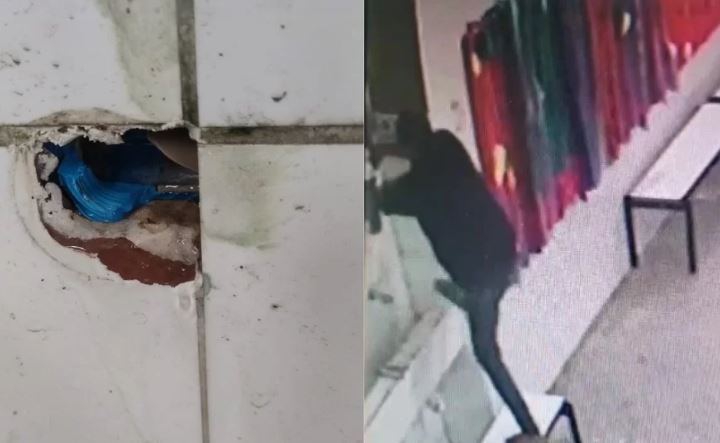 Homem invadiu, quebrou canos de água e furtou as torneiras do refeitório da Escola Estadual Roberto Amaury