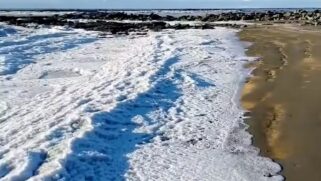 O mar congelou na Patagônia