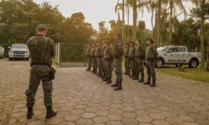 PM Ambiental durante operação no interior do Estado