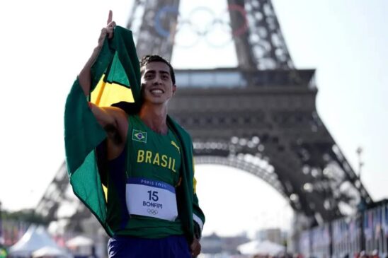 É a primeira vez que a marcha atlética brasileira chega ao pódio das olimpíadas