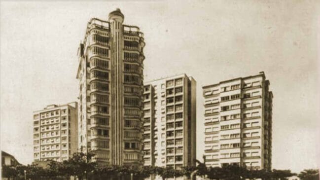 Edifício Gaudio, construído na década de 40, possuí um bunker subterrâneo.