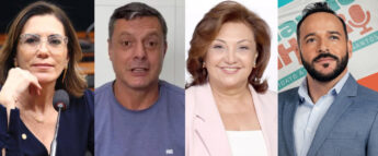 São quatro candidatos para a prefeitura, acirrando a competição pelo comando da cidade do litoral de SP