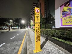 São Vicente ganha pontos de parada para transporte por aplicativo