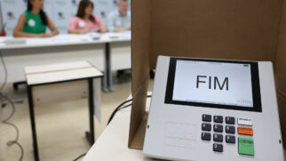 O resultado sairá no fim da apuração dos votos
