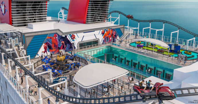 O Disney Adventure será o 7&ordm; cruzeiro da empresa e o 1&ordm; com uma grande montanha-russa