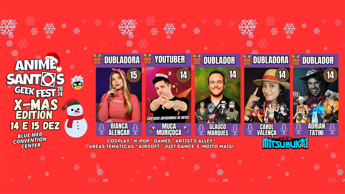 O Anime Santos Geek Fest - X-Mas Edition está de volta