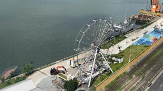 Cadeiras da roda gigante já foram retiradas