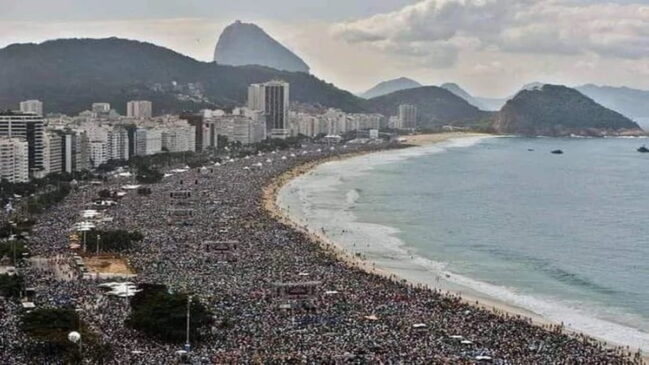Apresentação reuniu mais de 3 milhões de pessoas