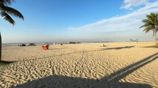 A Praia da Aviação em Praia Grande está imprópria para o banho