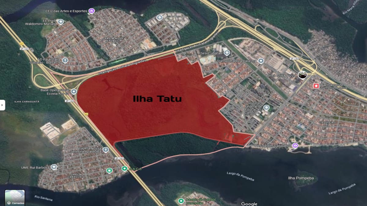 Prefeitura de Cubatão divulgou uma carta aberta contra a implementação do Pátio de Caminhões na Ilha do Tatu