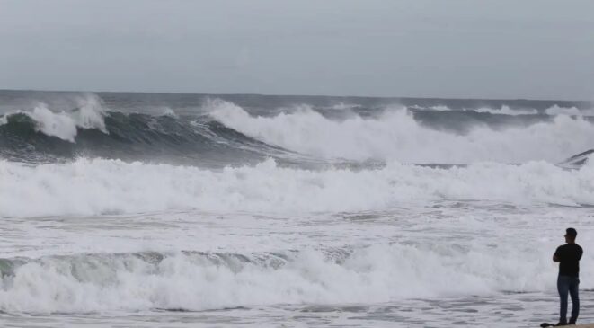 Primeira frente fria de 2025 chega ao litoral de SP nesse final de semana