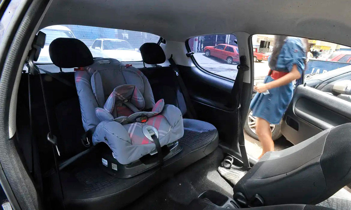 A partir de 1,45 metro, a criança pode utilizar o cinto de segurança convencional