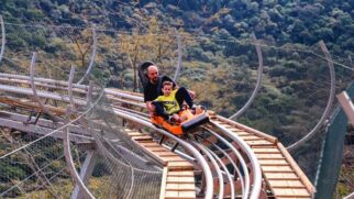 O percurso fica em meio à Serra de Miguel Pereira e tem 1,2 km, entre subidas, curvas e descidas