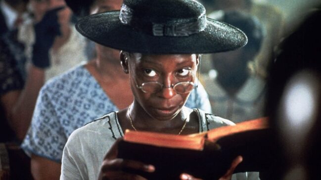 Whoopi Goldberg em cena de 'A Cor Púrpura', um dos títulos mais esnobados no Oscar