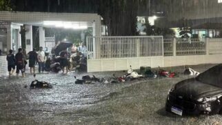 Somente na terça-feira (18), choveu cerca de 148 mm em Santos