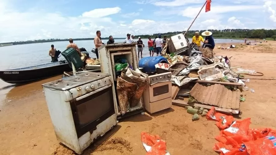 Objetos retirados pelo grupo no interior de São Paulo