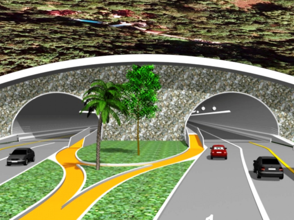 Túnel do Maciço irá ajudar a desafogar o tráfego da entrada de Santos