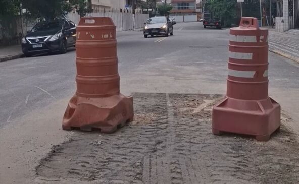 Buracos estão causando transtornos aos motoristas de Santos