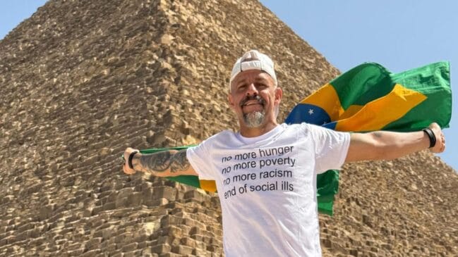Ultramaratonista brasileiro Alexandre Sartorato promete dar a volta ao mundo pela segunda vez