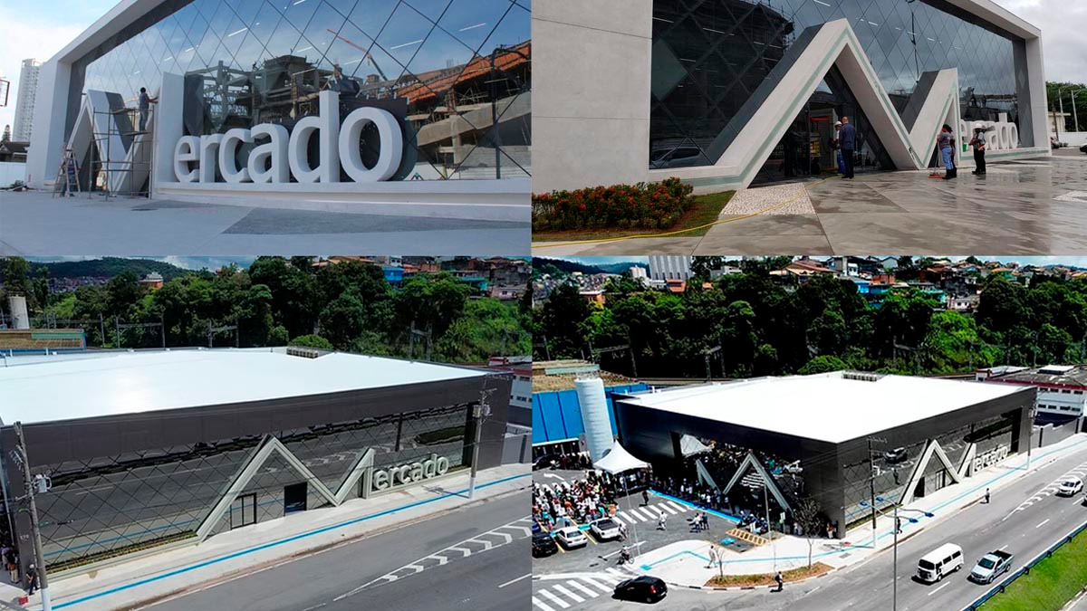 Mercados gêmeos: nas fotos acima, o Mercado de Peixes de Santos; nas fotos abaixo, o Mercado Municipal de Itapevi