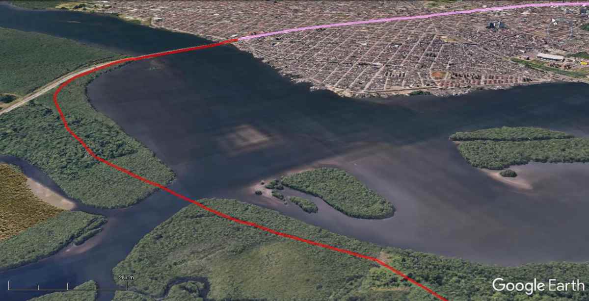 O traçado tem aproximadamente 3.280 metros