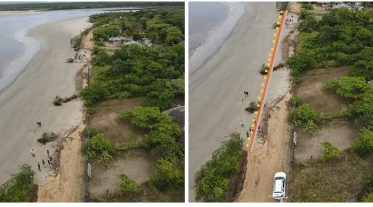 Na última semana, as ondas destruíram a Avenida da Praia