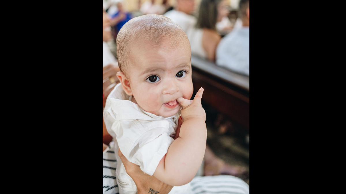 'Eu fiz para meus seguidores, mais para a família, porque ninguém tinha reparado na calvície do Pedro nos primeiros meses' / Arquivo Pessoal