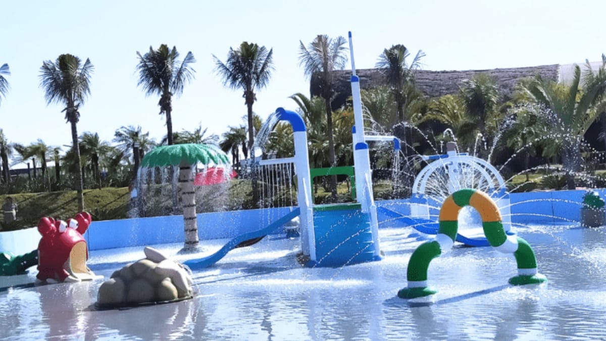 O Aqua Kids é o espaço totalmente voltado ao público infantil (Acqualinda Parque e Thermas Resort/Divulgação)