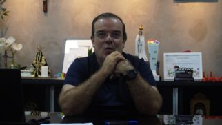 O Prefeito de Bertioga, Marcelo Vilares