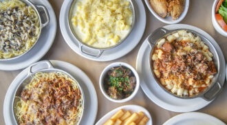 O rodízio do lugar é cheio de opções deliciosas para todos os gostos