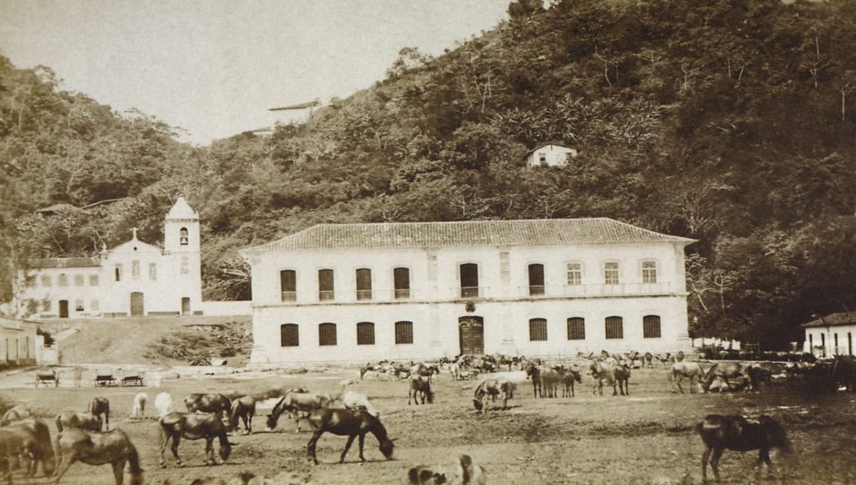 Hospital foi construído durante o período da colonização do país (Santa Casa de Santos/Divulgação)