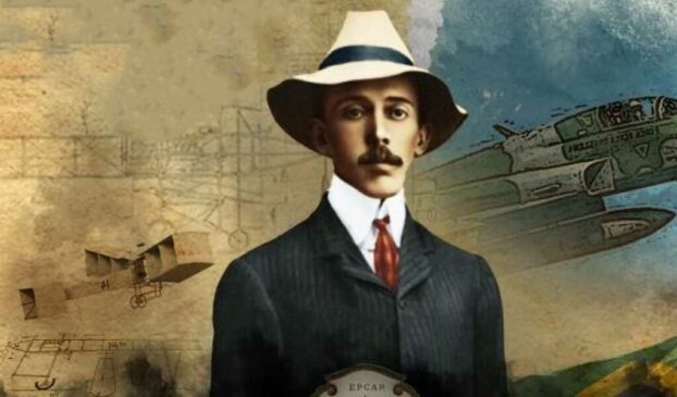 Alberto Santos Dumont, um dos nomes mais notáveis da história mundial