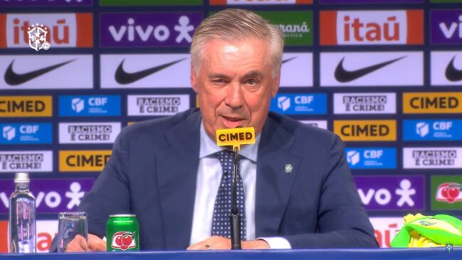 Na tarde desta quarta-feira (1&ordm;), o técnico Carlo Ancelotti divulgou a lista de 26 jogadores convocados para os amistosos da Seleção Brasileira contra Coreia do Sul e Japão