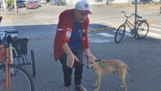 Eugênio Mazzali e seu cão Caramelo é um exemplo de companheirismo e de amizade sincera