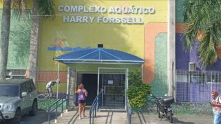 O Complexo Aquático Harry Forssell pertence à prefeitura de Itanhaém