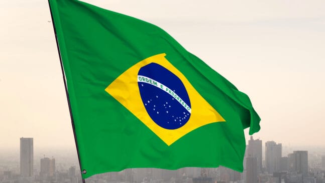 O nome do país era amplamente grafado como "Brazil"