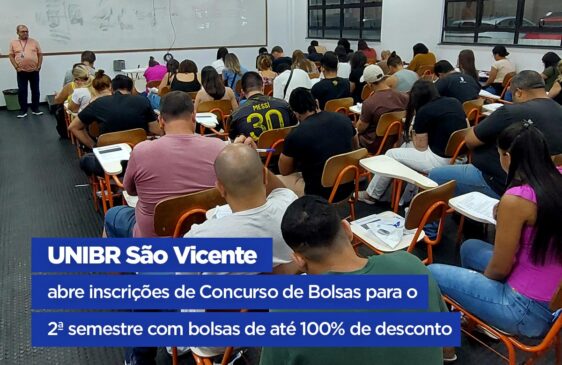 O concurso de bolsas que virou sucesso, está chegando agora para o 2º semestre
