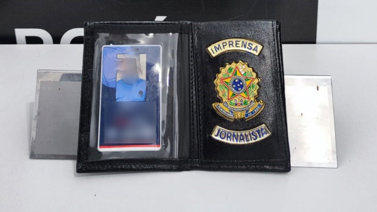 Homem foi detido alegando ser jornalista e trabalhar em uma emissora de TV