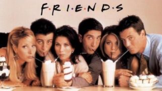 A cena improvisada foi resultados de uma visita dos atores ao set de gravação de Friends