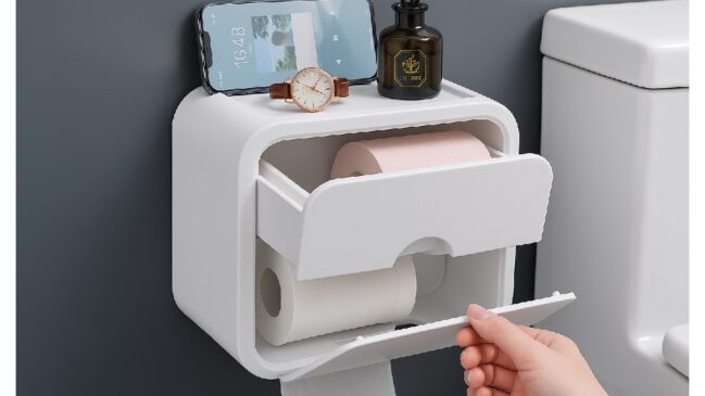 O porta-papel que vai mudar sua rotina no banheiro: mais saúde e organização