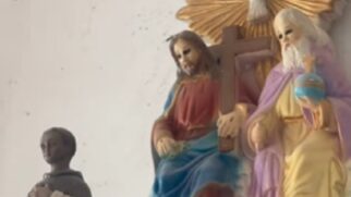 Altar assustou a família
