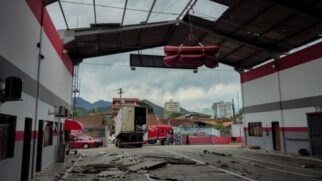 Ventos causaram diversos danos no quartel do Corpo de Bombeiros da Cidade de Caraguatatuba
