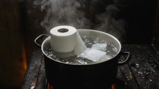 Ferver papel higiênico é uma solução caseira e ecologica