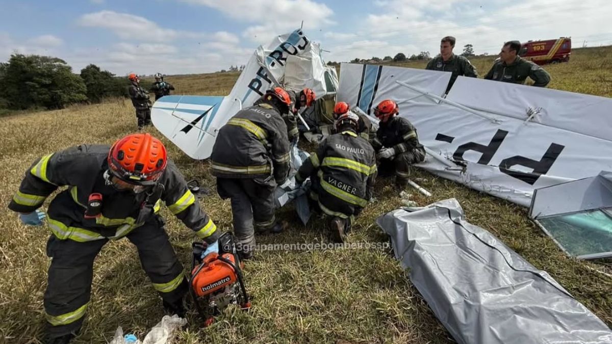 Equipes do Policiamento Territorial e da Base de Aviação da Polícia Militar também atenderam à ocorrência / Crédito: 13º Grupamento de Bombeiros PMESP / Divulgação