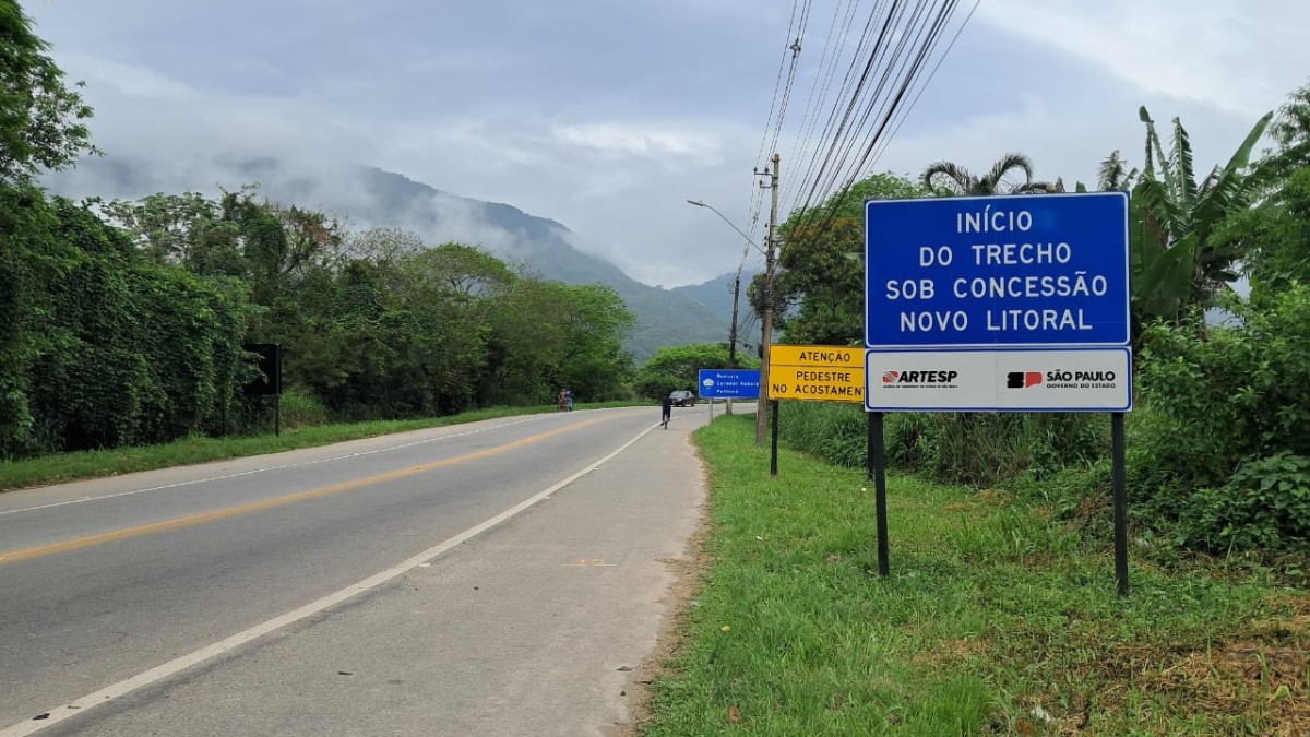 Programa de ampliação e melhoramentos previsto em contrato vai entregar 44,6 quilômetros de duplicação na SP-055