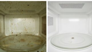 Um ingrediente comum na sua cozinha é a solução para um micro-ondas brilhante e cheiroso, sem químicos agressivos