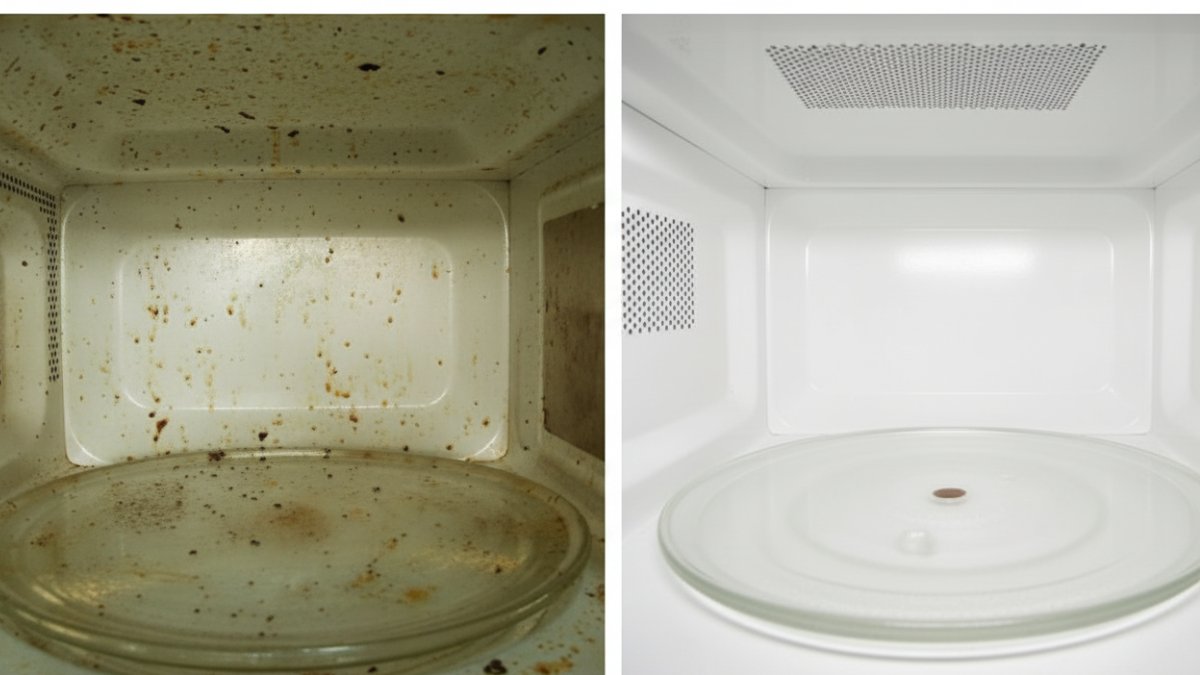 Um ingrediente comum na sua cozinha é a solução para um micro-ondas brilhante e cheiroso, sem químicos agressivos