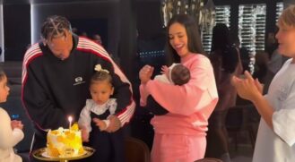 Davi Lucca, primogênito do craque, também participou da comemoração