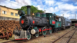 A locomotiva a vapor fará dois trajetos no dia 15, com saídas às 10h30 e 14h30