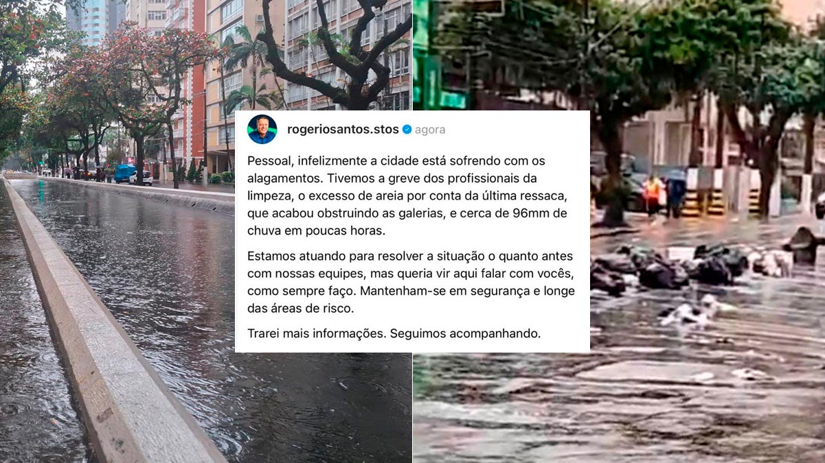 O prefeito Rogério Santos publicou uma nota em suas redes sociais nesta quarta-feira (6)